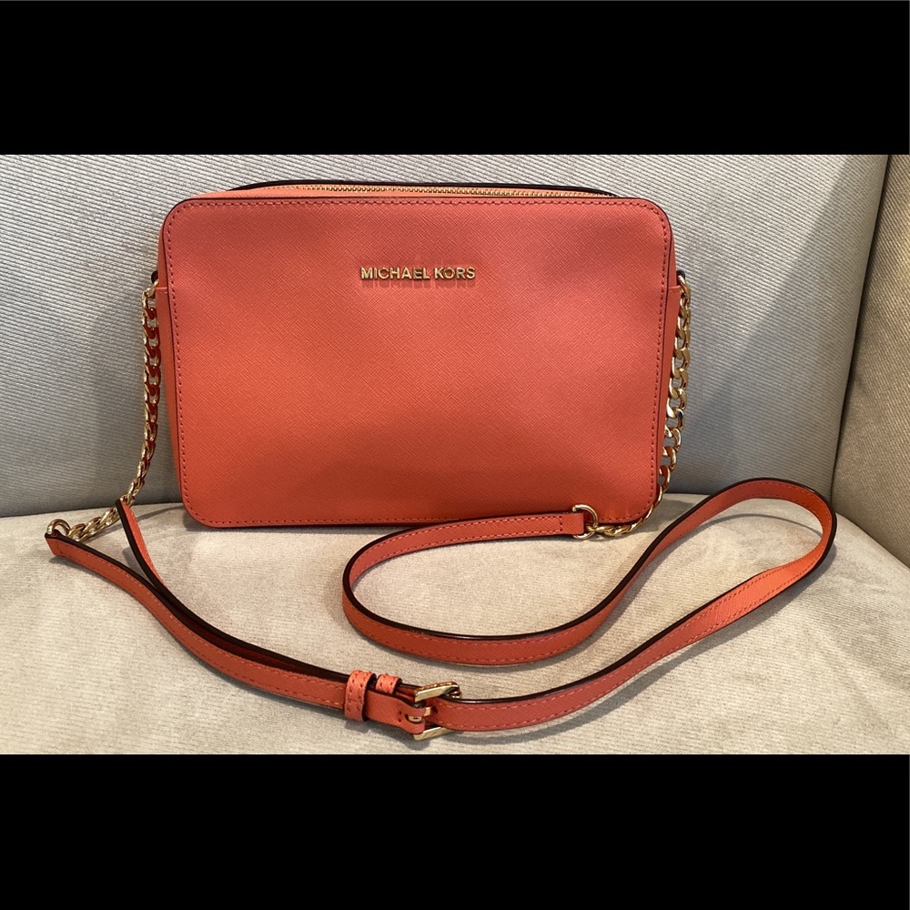 Michael Kors MK coral crossbody